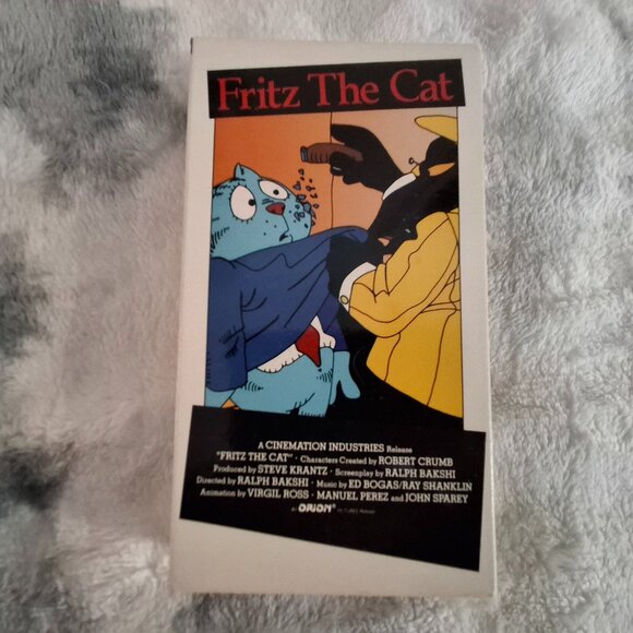 RARE Fritz The Cat 1972 Warner VHS VideoCassetteTested and Works